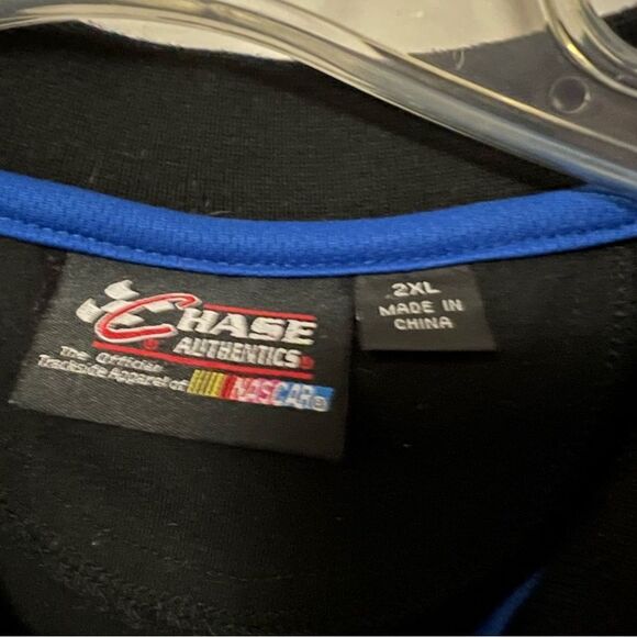 Dale Earnhardt Jr #88 NASCAR S/S Polo Shirt Black Blue Chase Nationwide XXL - Picture 4 of 7